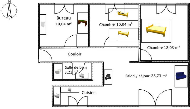 Plan T2 8 maréchal randon